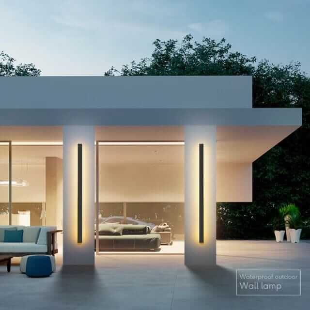 Outdoor Wall Light | Linear LED Garden Wall Lamp — Modern Patio