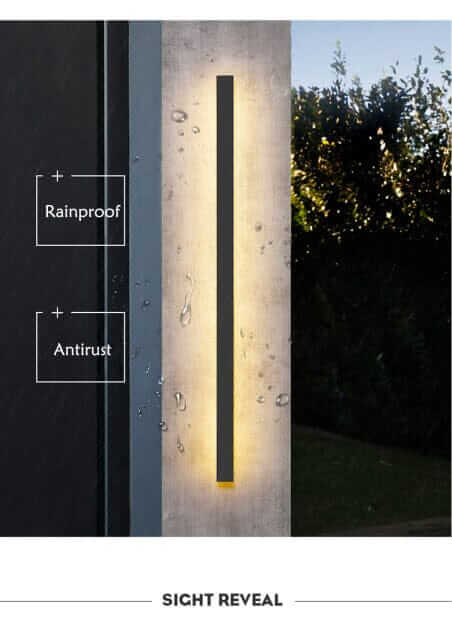 Outdoor Wall Light | Linear LED Garden Wall Lamp — Modern Patio