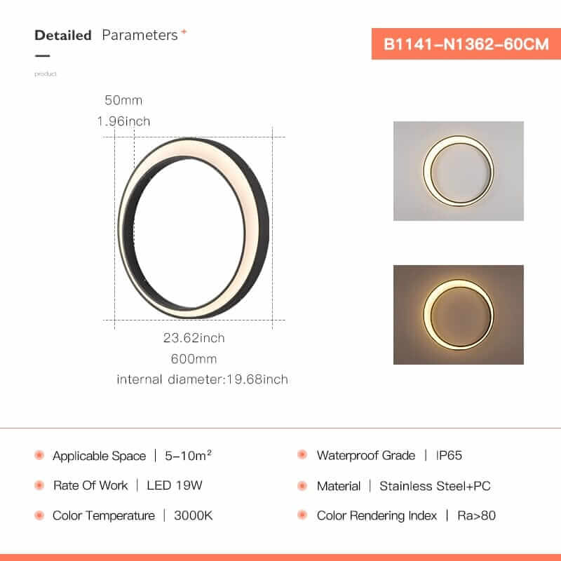 Outdoor Wall Light | Round LED Garden Wall Lamp — Modern Patio