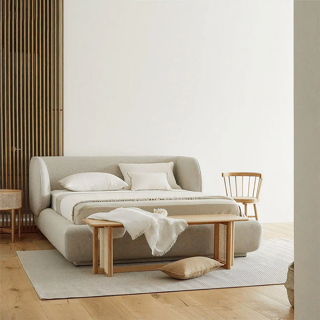 Misty Minimalist Luxury Velvet Bed