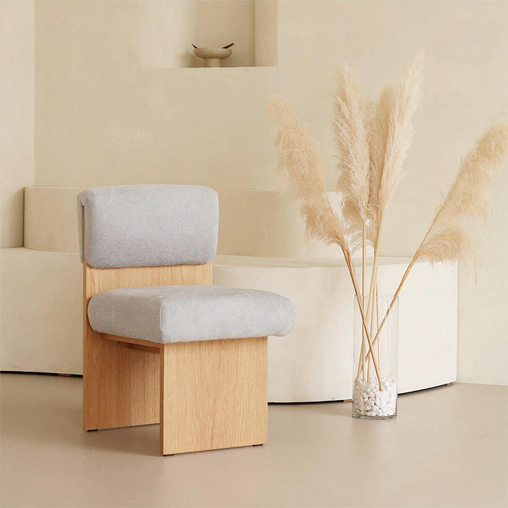Neroli Boucle Wood Designer Chair