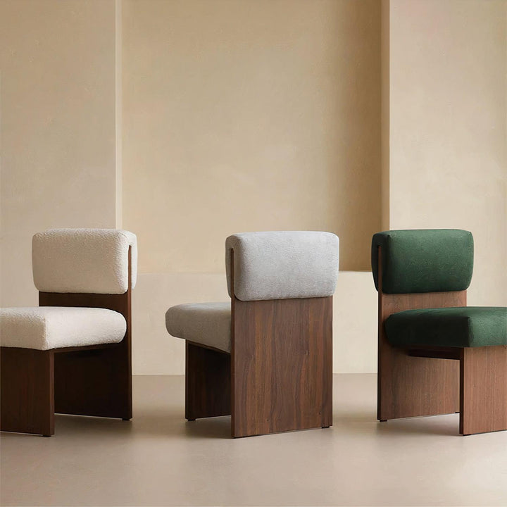 Neroli Boucle Wood Chair