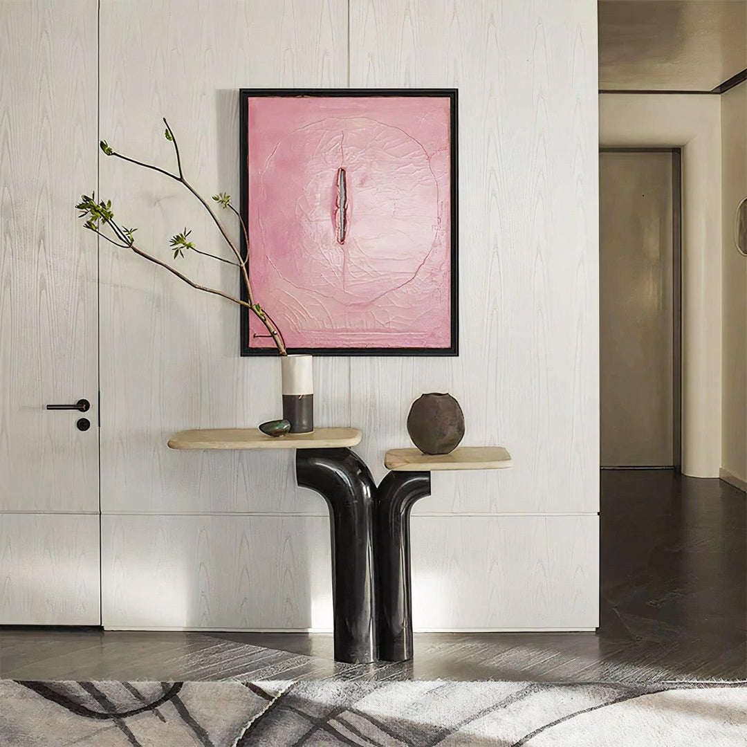 Jazz Marble and Stainless Steel Console Table
