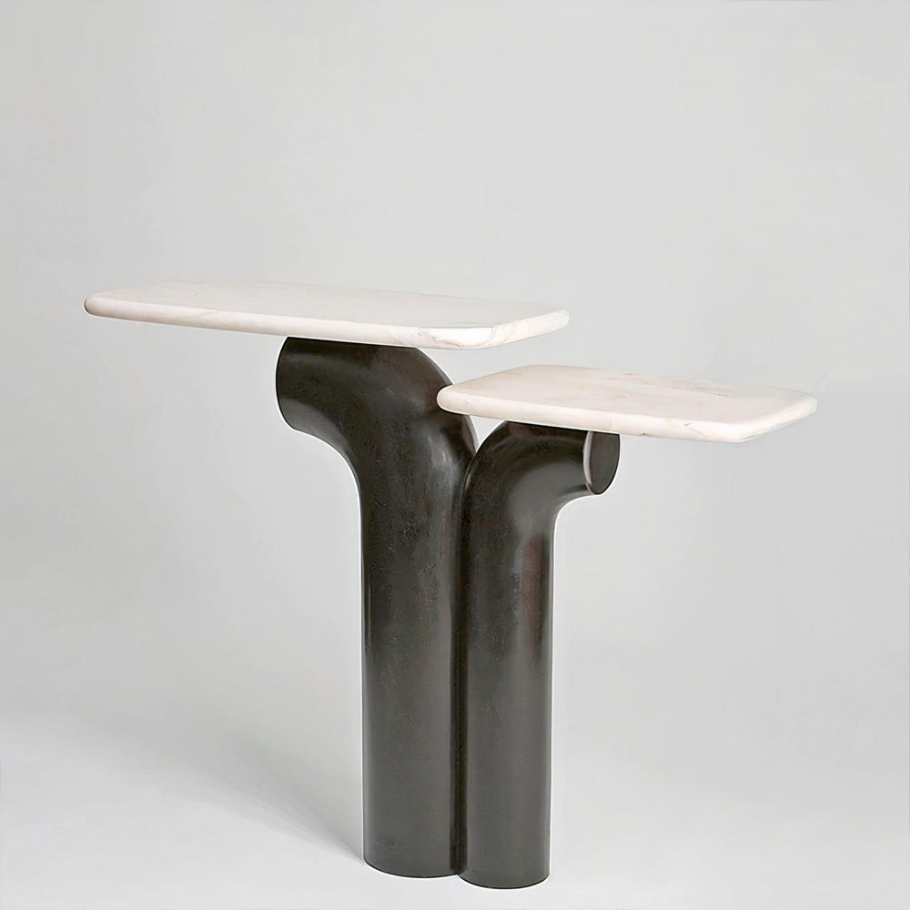 Jazz Marble and Stainless Steel Console Table