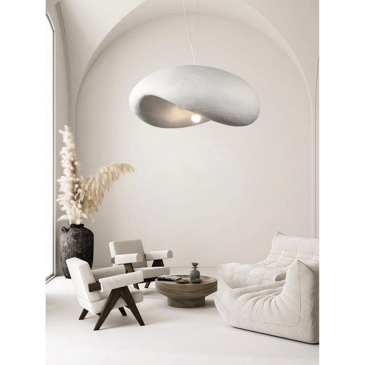 Welsh Off-white Stone Pendant Light 