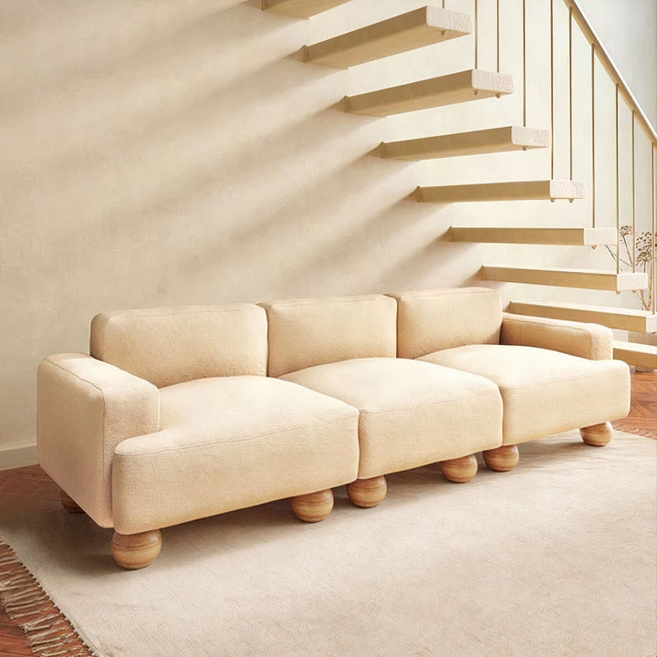 Eito Modular Wooden Plush Cushion Sofa
