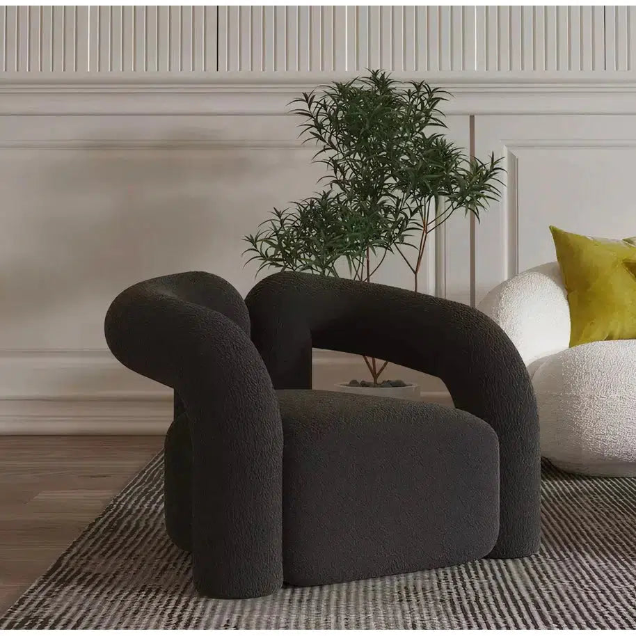 Lura Nordic Accent Wool Leisure Sofa Armchairs