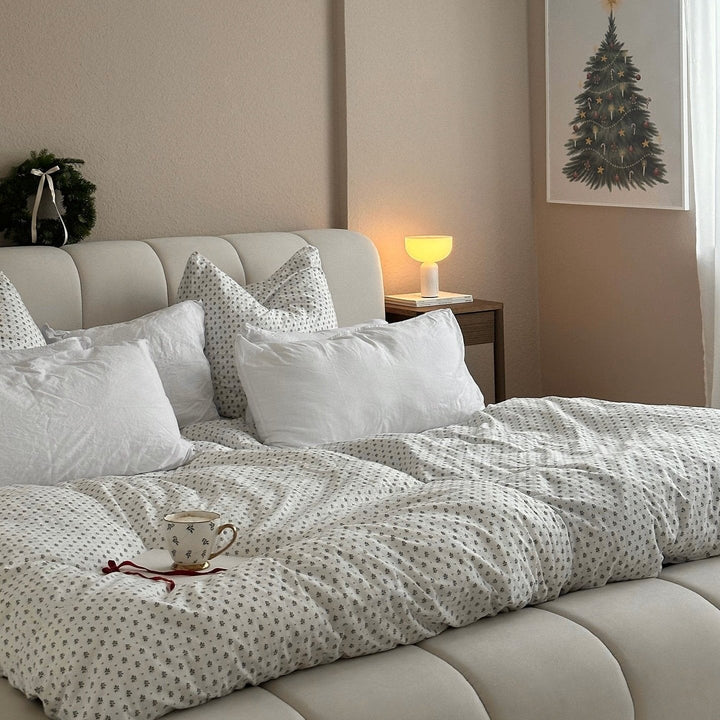 Queen Bed Frame With Headboard - Queen Beds Queen showcasing a beautifully styled bedroom with soft bedding and modern decor.