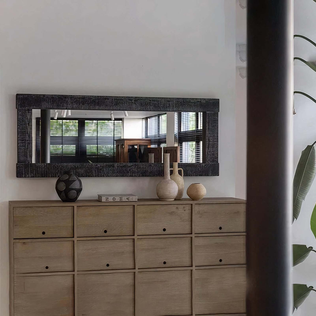 Vanity Mirror - Floor Mirror reflecting a stylish interior setup, ideal as a large wall mirror or floor mirror.