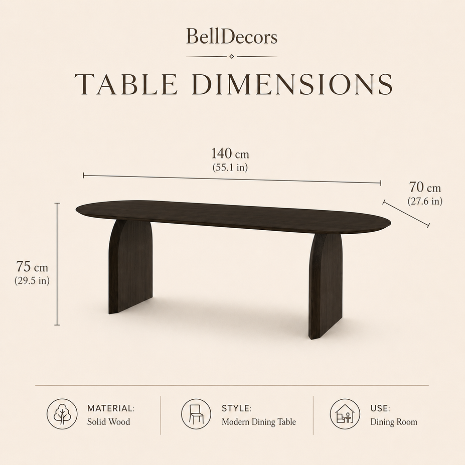 Wooden Dining Table | Solid Wood Table — Organic Modern Dining Room