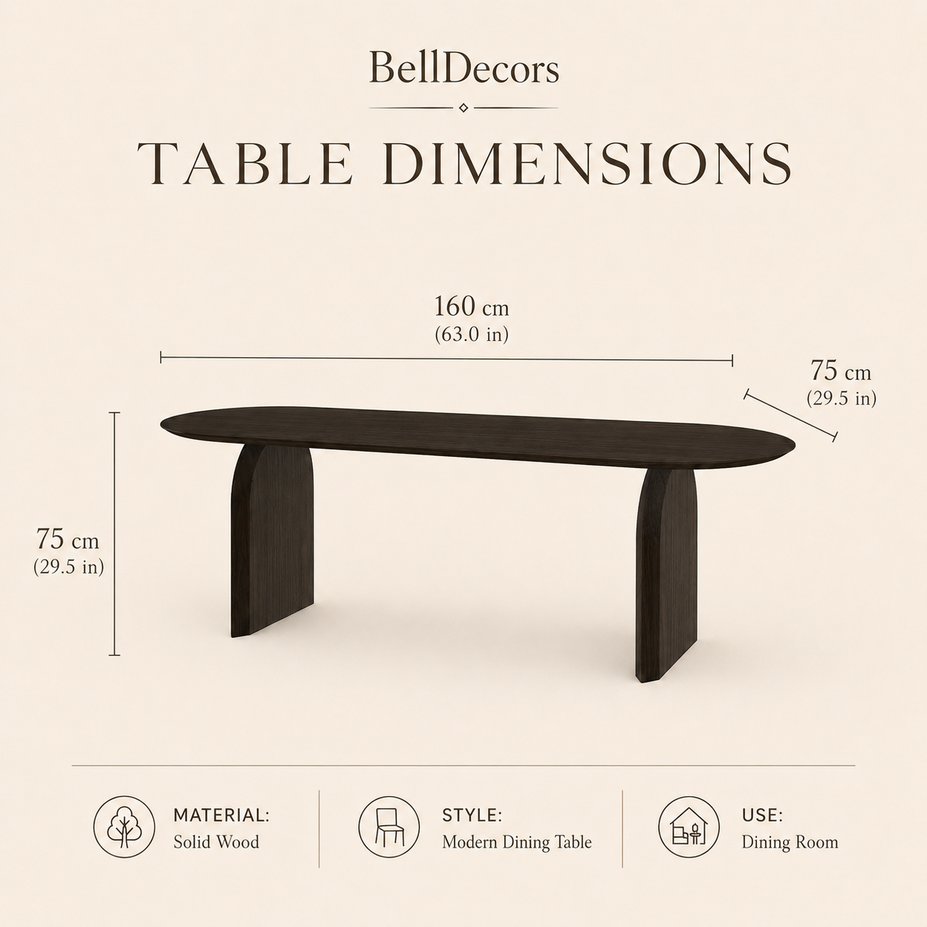 Wooden Dining Table | Solid Wood Table — Organic Modern Dining Room
