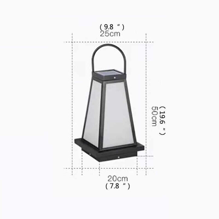 Solar Lantern | Outdoor Garden LED Path Light — Modern Patio Lantern