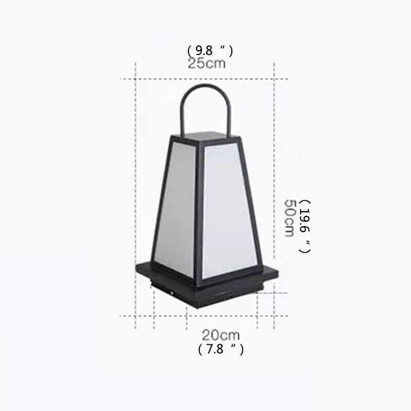 Solar Lantern | Outdoor Garden LED Path Light — Modern Patio Lantern
