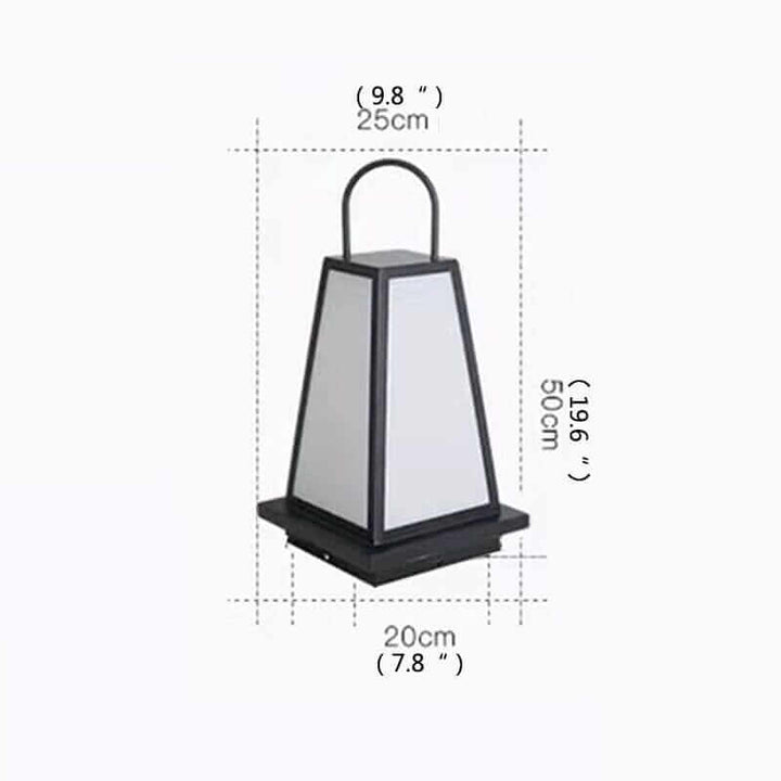 Solar Lantern | Outdoor Garden LED Path Light — Modern Patio Lantern