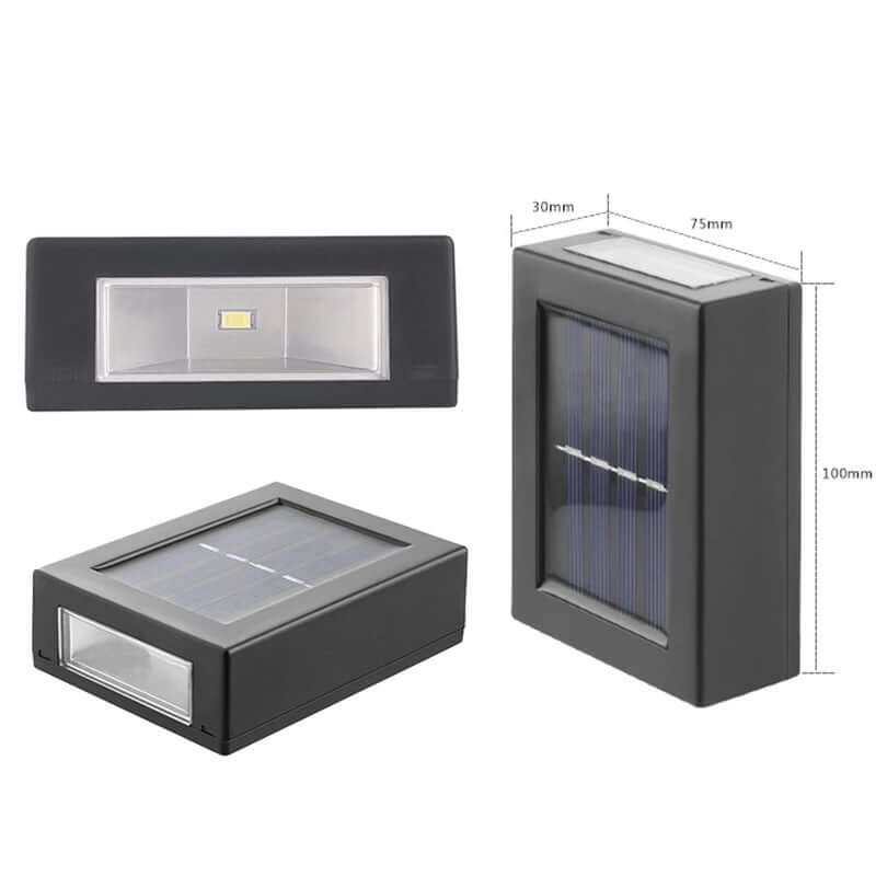 Solar Wall Lights | Outdoor Up Down LED Garden Light — Waterproof Fence