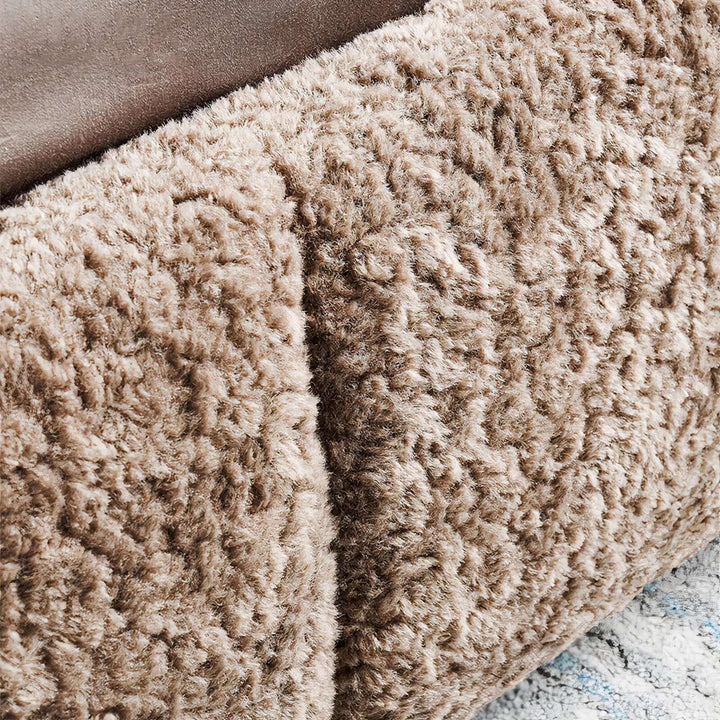Queen Size Bed - California King Bed cozy ultra-soft fabric close-up