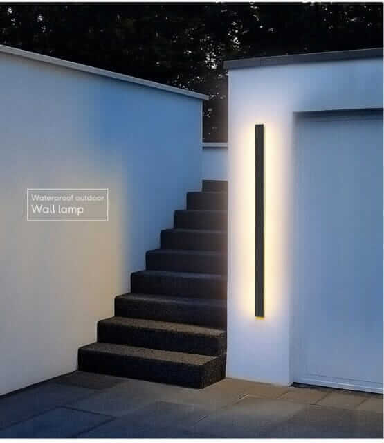 Outdoor Wall Light | Linear LED Garden Wall Lamp — Modern Patio