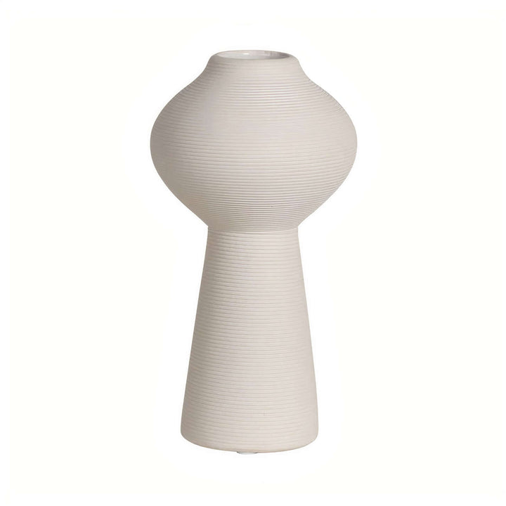 Flower Vase - White Vase showcasing sophisticated ceramic design for floral arrangements.
