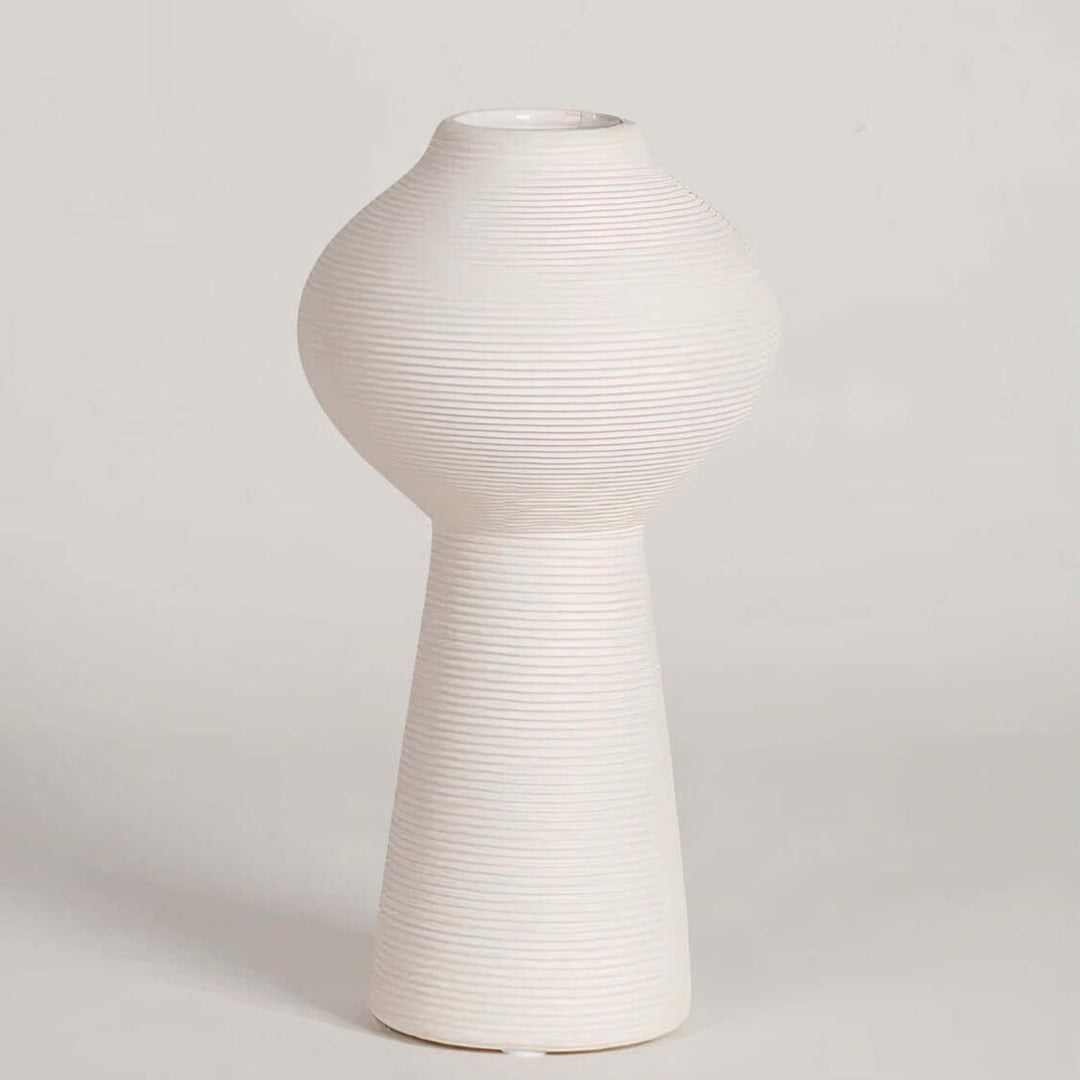 Flower Vase - White Vase showcasing a sophisticated ceramic design with a textured finish.
