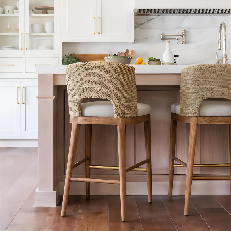 Wood Bar Stool | Kitchen Counter Stool — Organic Modern Kitchen