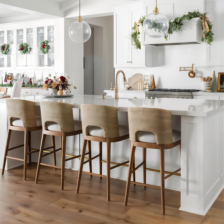 Wood Bar Stool | Kitchen Counter Stool — Organic Modern Kitchen