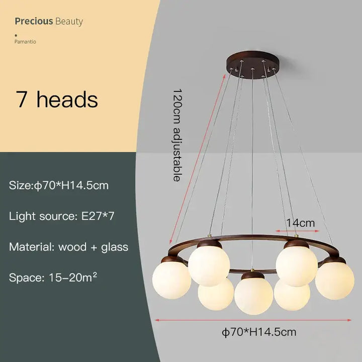 Rowan Rubber Wood Design Chandelier