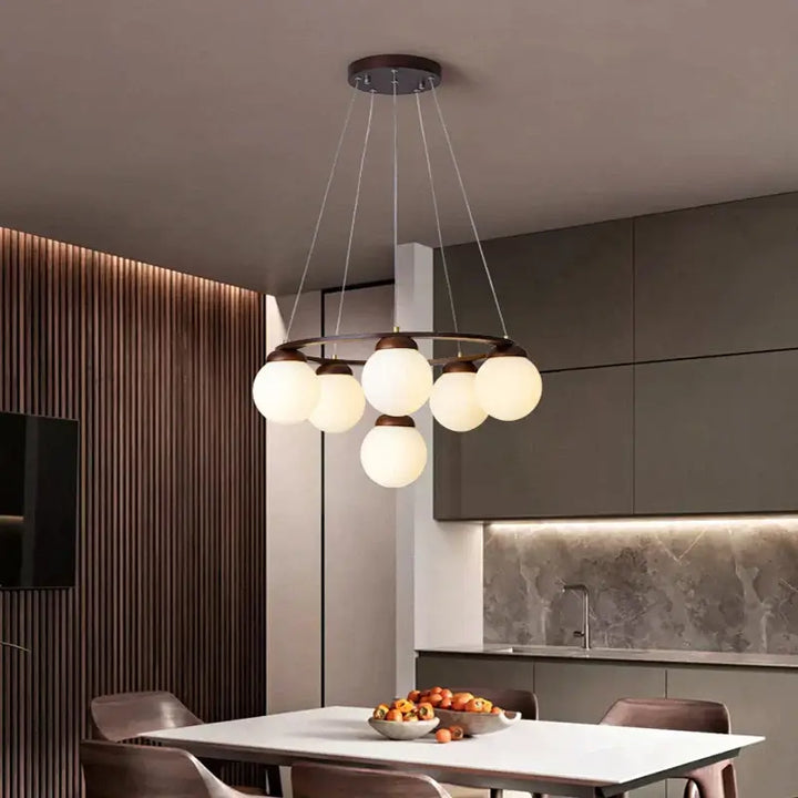 Rowan Rubber Wood Design Chandelier