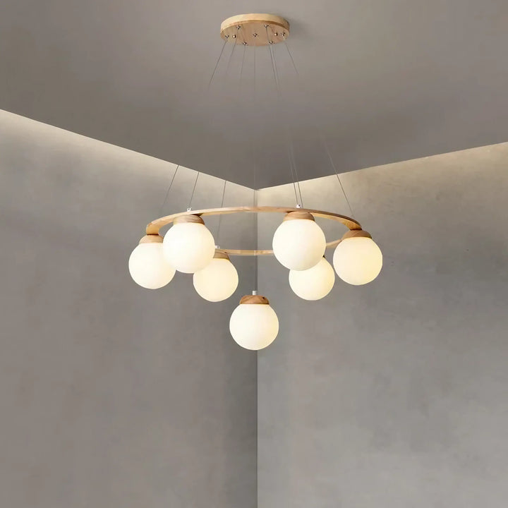 Rowan Rubber Wood Design Chandelier