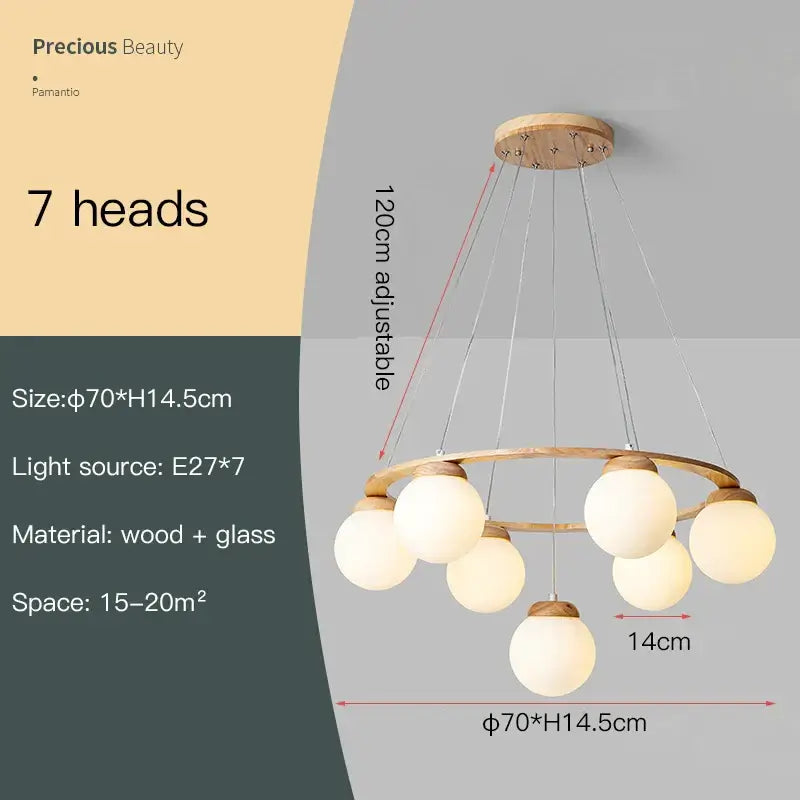 Rowan Rubber Wood Design Chandelier