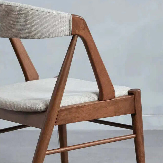 Wood Dining Chair With Cushion - For Your Dining Room showcasing solid wood design with a cushioned seat.