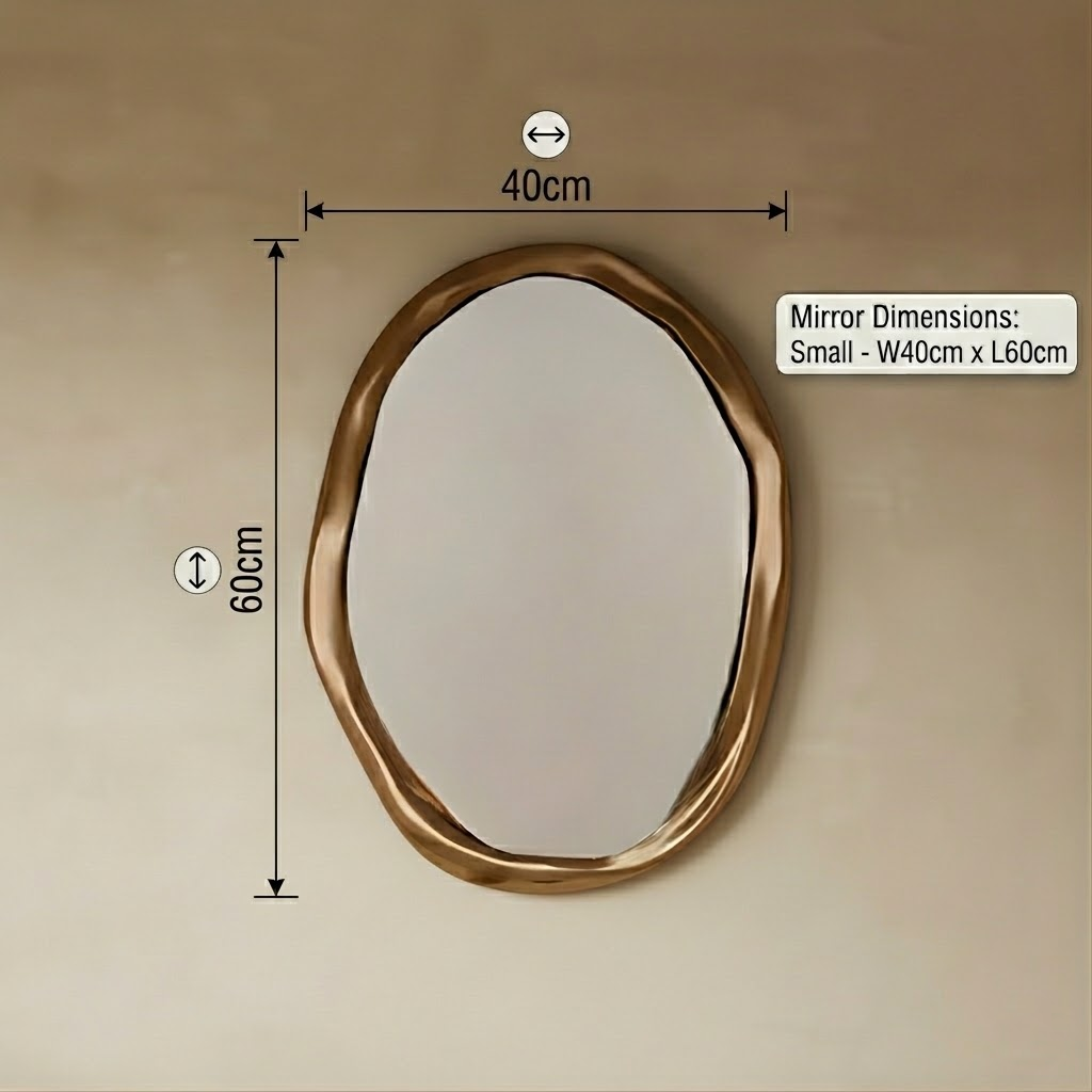Wood Wall Mirror | Round Mirror — Organic Modern Bedroom Decor