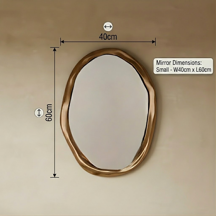 Wood Wall Mirror | Round Mirror — Organic Modern Bedroom Decor