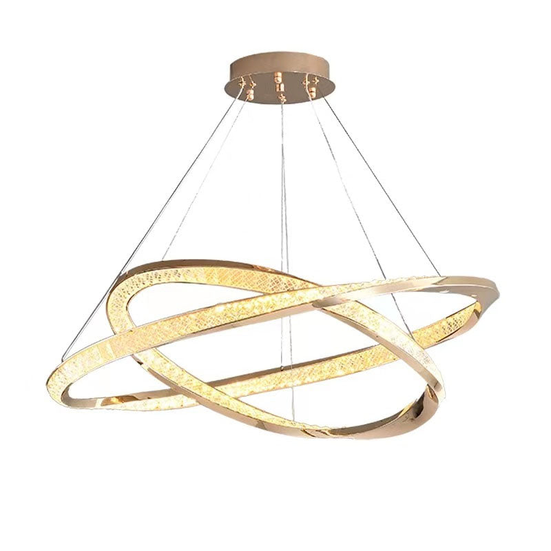 Rebecca Gold Multi-layer Ring Chandelier