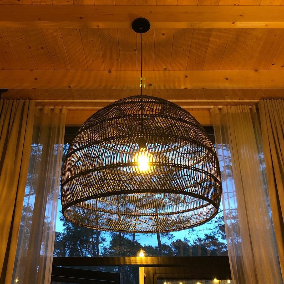 Fay Basket Rattan Woven Pendant Light