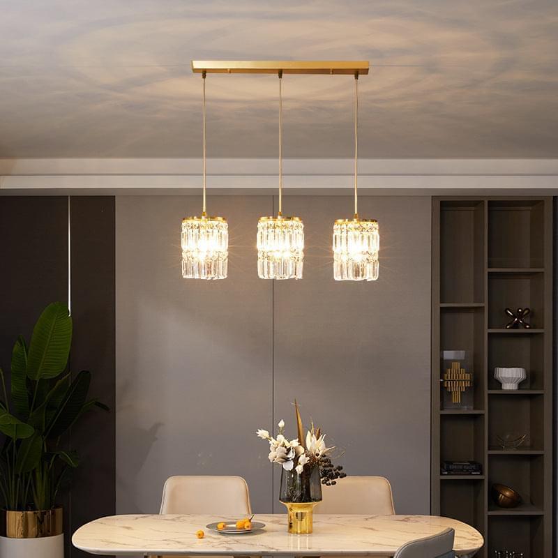 Lane 3 - Light Gold Crystal Chandelier