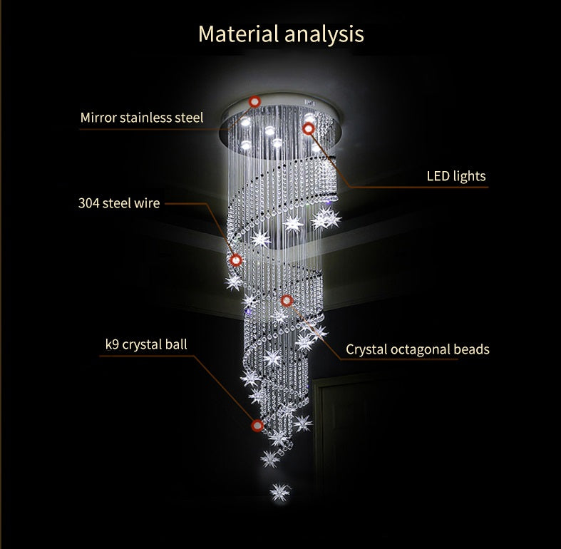 Nova Crystal Oscillation Chandelier
