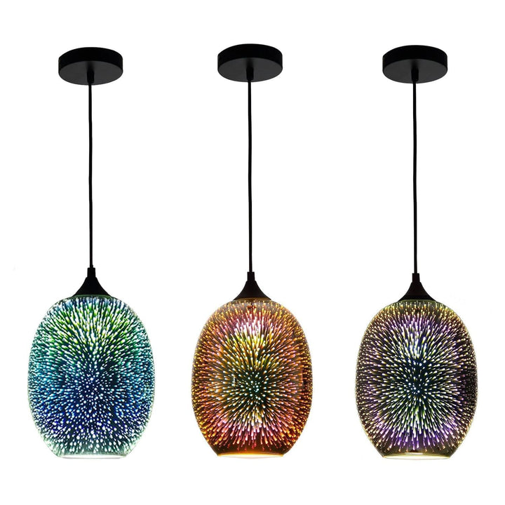 Louisa 3D Colorful Glass Fireworks ART Pendant Light