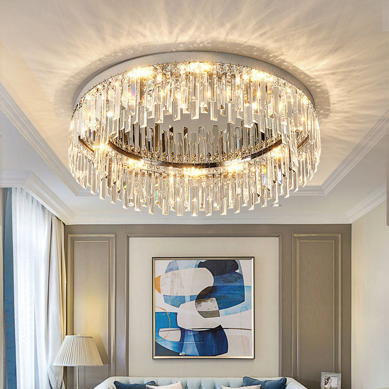 Cornelia Irregular Crystal Flush Mount Ceiling Light