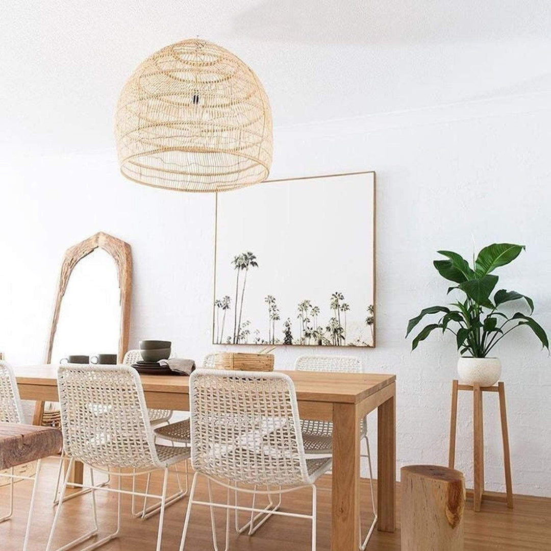 Fay Basket Rattan Woven Pendant Light