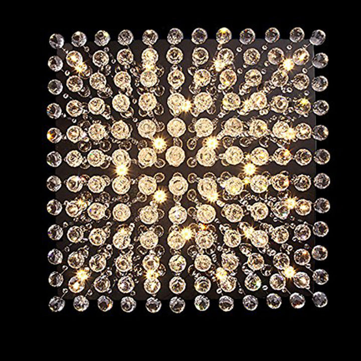 Naomi Square Low Ceiling Raindrop Crystal Chandelier