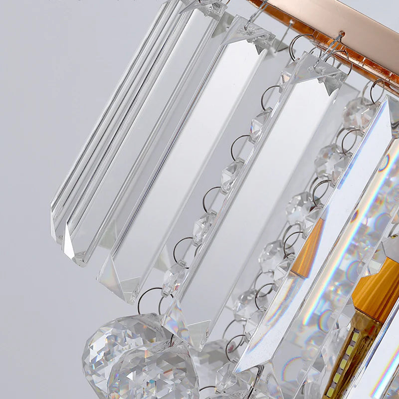 Harriett Clear Crystal  Linear Pendant Light