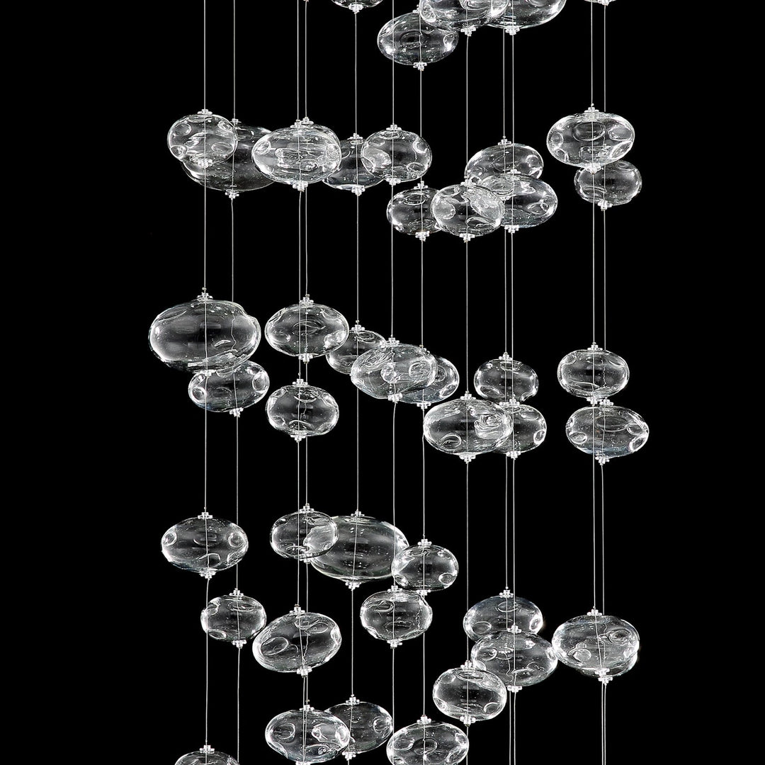 Esther Round Base Bubble Glass Chandelier