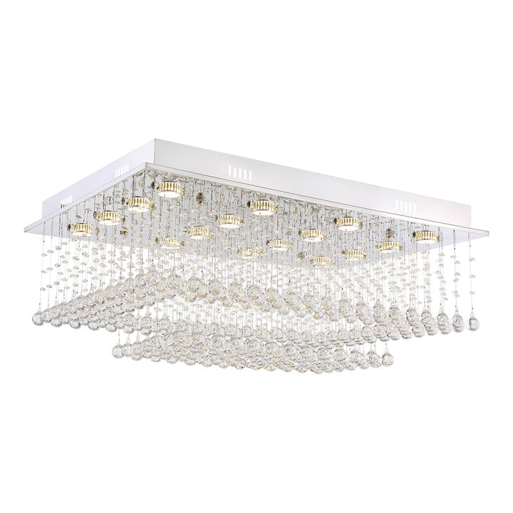 Arianne Rectangular Multi layer Crystal Chandelier