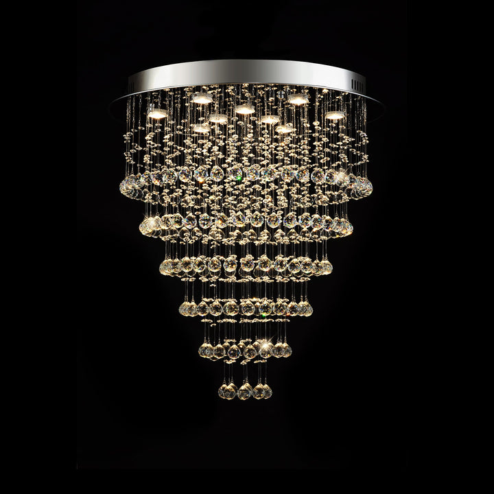 Audrey Multi Layer Round Crystal Chandelier Ceiling Lights