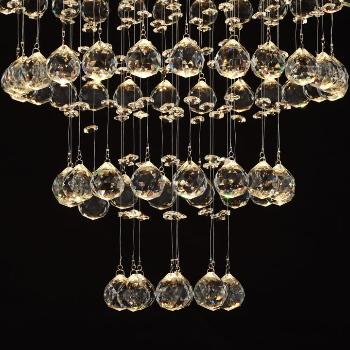 Audrey Multi Layer Round Crystal Chandelier Ceiling Lights