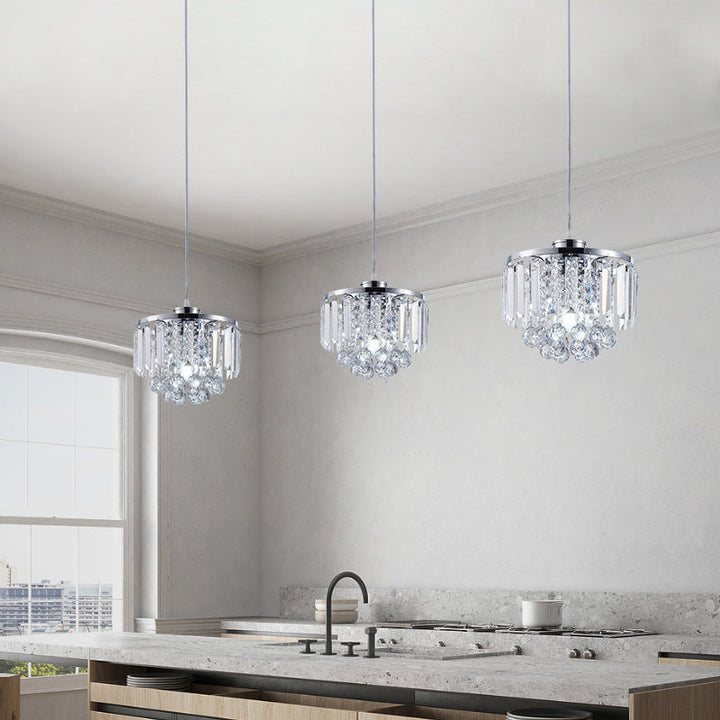 Harriett Clear Crystal  Linear Pendant Light