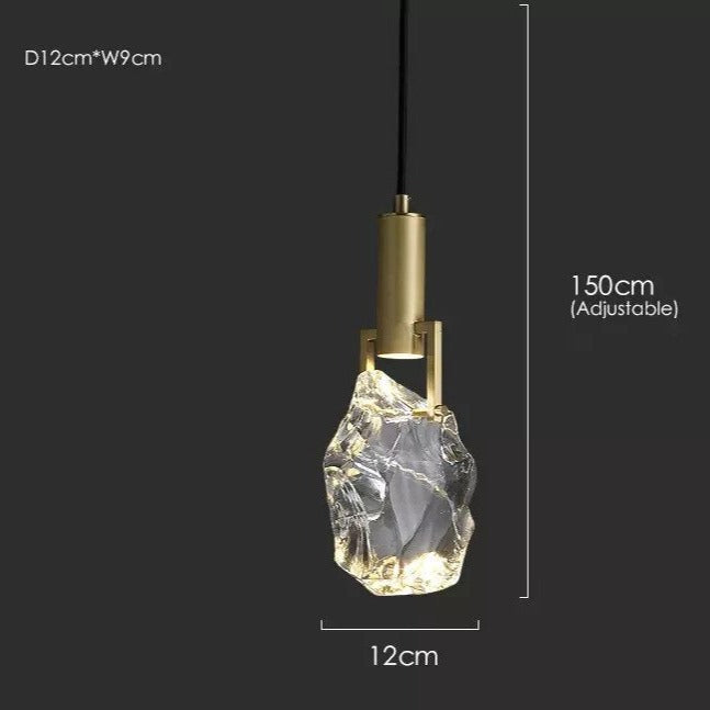Adley Minimalistic Crystalline Pendant Lights