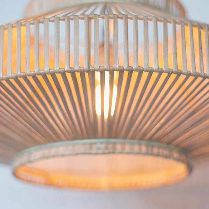 Alcott Rattan Ceiling Light