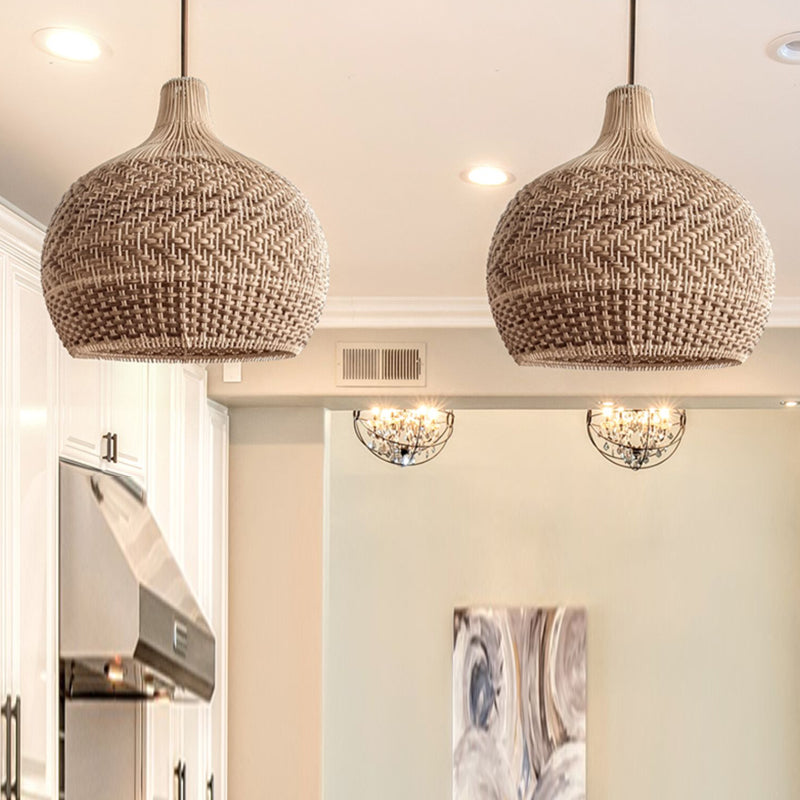 Pippi Rattan Pendant Light 