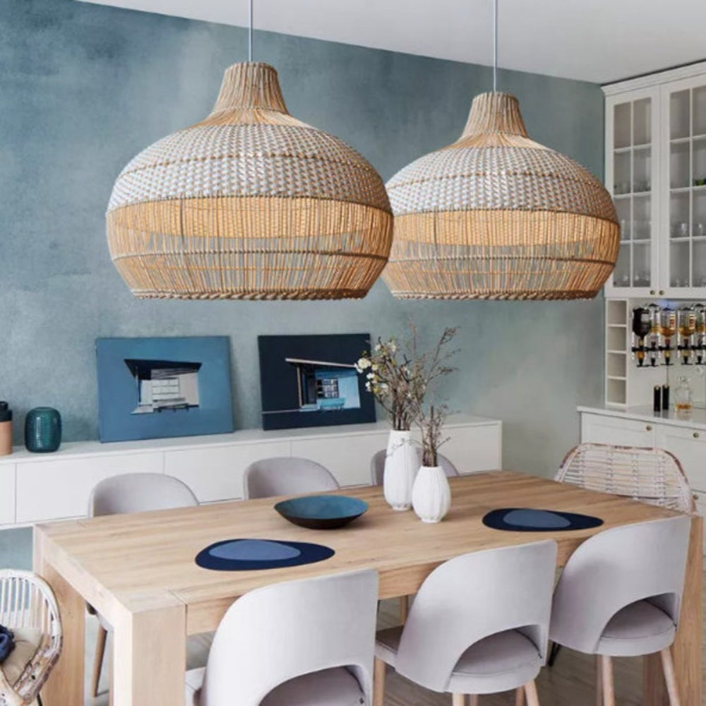 Eloise Handwoven Rattan Pendant Lighting